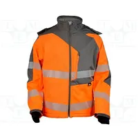 Softshell jacket Size Xl orange-grey warning  Vwvwjk267Og/Xl Vwjk267Og/Xl