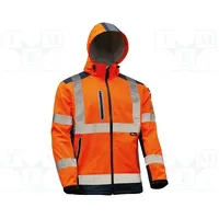 Softshell jacket Size M orange-navy blue warning  Vwvwjk177On/M Vwjk177On/M