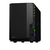 Synology Ds223 Up to 2 Hdd/Ssd Hot-Swap Realtek Rtd1619B Processor frequency 1.7 Ghz Gb Ddr4  4711174724772