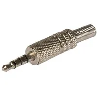3.5Mm Male Jack Connector - Nickel Stereo 4 Contacts  Ca127 5410329593001