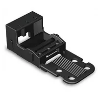 Mounting Carrier - For 3-Conductor Terminal Blocks 221 Series 4 mm² With Snap-In Foot Vertical Black  Wg221523B 5410329716097