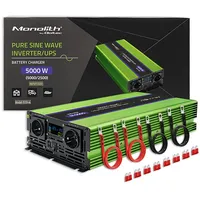Qoltec Monolith power adapter/inverter Auto 5000 W Green  51944 5901878519449 Zsaqocprz0013