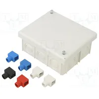 Enclosure junction box X 80Mm Y 95Mm Z 40Mm wall mount Ip20  Jx-Pk-101-Wh Pk-101 White
