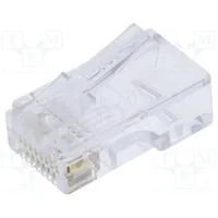 Plug Rj45 Pin 8 Cat 5E Layout 8P8C for cable Idc,Crimped  Bm01068