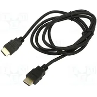 Cable Hdmi 1.4,Flat plug,both sides 1.5M black 30Awg  Art-Al-10 Kabh Al-10