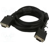 Cable D-Sub 15Pin Hd plug,both sides black 3M Core Cu  Art-Al-Oem-2A Kabsvga M/M Al-Oem-2A