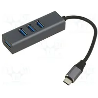 Hub Usb A socket x4,USB C plug 3.0 Number of ports 4  Art-Oem-C15 Usbc/Usb3 Oem-C15