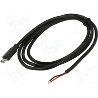 Cable service wires,USB B micro plug 1M black 10W 2A 5V  Ak-Sc-39