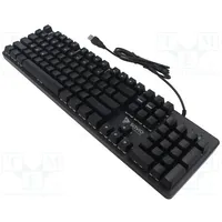 Keyboard black,green Usb A wired,US layout 1.8M  Savgk-Tempestrx-Br Savgk-Tempest Rx Brown