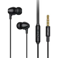 Wired in-ear headphones Vipfan M16, 3.5Mm jack, 1M Black M16-Black  6971952433632 036854
