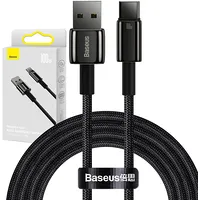 Baseus Tungsten Gold Cable Usb to Usb-C, 100W, 2M Black Cawj000101  6932172618094