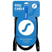 Ssq Dmx5 Ss-1841 Cable Xlr male - female 5 m Black  5904161822257 Nglssqkab0003