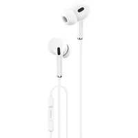 In-Ear headphones, wired Foneng T33, mini jack 3.5Mm, microphone White T33  6970462515890 045612