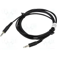 Cable Jack 3.5Mm 3Pin plug,both sides 1.5M black  Ak-510100-015-S