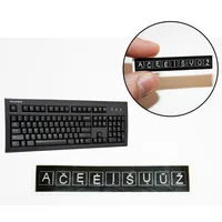Keyboard stickers with Lithuanian letters, black color Lt  160412400177 9854030024472