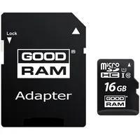 Goodram 16Gb Micro Card cl 10 Uhs I  adapter, Ean 5908267930137 59082679301372