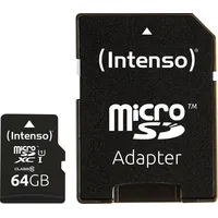 Memory Micro Sdxc 64Gb Uhs-I/W/Adapter 3423490 Intenso  4034303019885