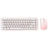 Wireless keyboard  mouse set Mofii Bean 2.4G White-Pink 4016759416661