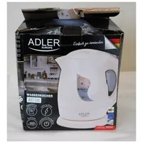 Adler Sale Out. Ad 08 Cordless Water Kettle, Beige Kettle b Standard 850 W 1 L Plastic 360 rotational base Damaged  4-Ad bSO 2000001314623