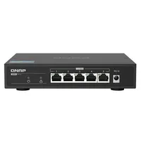 Qnap  5 port 2.5Gbps Auto Negotiation 2.5G/1G/100M Qsw-1105-5T Unmanaged Desktop 1 Gbps Rj-45 ports quantity Sfp Poe Power supply type months 4713213517581