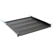 Shelf for 450Mm 19 483X450Mm 1U black cabinet with adjustable and support  Nuassr000000030 5907772591482 Tn-19-450-1U-Bk