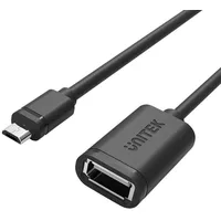 Unitek Y-C438Gbk Usb cable 0.2 m 2.0 Micro-Usb B A Black  4894160026187 Kbautkada0011