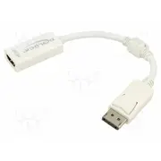 Adapter Displayport plug,HDMI socket 0.12M white  Delock-61767 61767