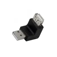 Adapter Usb 2.0 A socket Angle,Usb plug black  Au0027