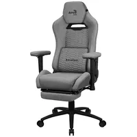 Aerocool Royalashgr Premium Ergonomic Gaming Chair Legrest Aeroweave Technology Grey  Aeroroyal-Ash-Grey 4711099472772 Gamaerfot0055