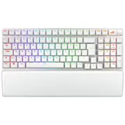 Asus Rog Strix Scope Ii 96 - Tastatur backlit kabellos Usb, 2,4 Ghz, Bluetooth 5,1 Tastenschalter Nx Hot-Swappable weiß 90Mp037A-Bkda30  4711387487075 100063092