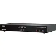 Aten Cs1842 2-Port True 4K Hdmi Dual-View Kvm Switch mit Audio Amp Usb 3.0Hub  4710469340031