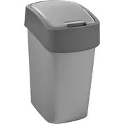 Atkritumu spainis Flip Bin 9L sudraba/pelēks  0802170686 3253922170031