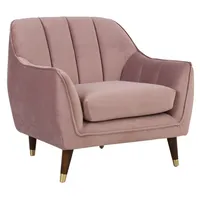Atpūtas krēsls Joanna 84X83Xh80,5Cm, violeti rozā samts  26603 4741243266032