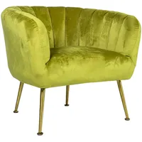 Atpūtas krēsls Tucker 78X71X69Cm, materiāls samts, krāsa gaiši zaļš, kājas nerūsējošs tērauds zelta  20153 4741243201538