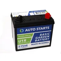 Auto Starts Basic Garden Battery U1R 12V 22Ah C20 200A En 197X130X158/185 0/1  Ast-U1R