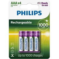 Baterija Philips Aaa lādējama 4Gb  8712581634490 1634490