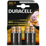 Duracell Mn 1500 Basic Aa Lr6 Blistera iepakojumā 4Gb.  Mn1500B4 5000394076952
