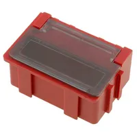Bin Esd 37X12X15Mm Abs,Copolymer styrene red,transparent  Smdboxn211661Ls