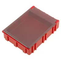 Bin Esd 68X57X15Mm Abs,Copolymer styrene red,transparent  Smdboxn411661Ls