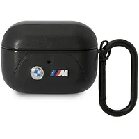 Bmw Bmap22Pvtk Airpods Pro cover czarny black Leather Curved Line  3666339089542