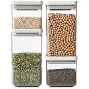 Brabantia kārbu komplekts 4Gb., 2X0,7L2X1,6L, Gaiši pelēks 122569  8710755122569