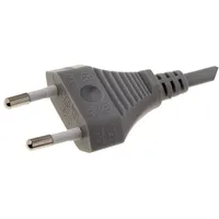 Cable 2X0.75Mm2 Cee 7/16 C plug,wires Pvc 1.8M grey 2.5A  S1-2/07/1.8Gy