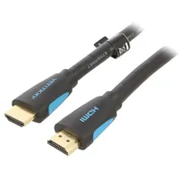 Cable Hdmi 2.0 plug,both sides Pvc 1M black 30Awg  Vaa-M02-B100