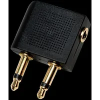 Cable Jack 3.5Mm 2Pin plug x2,Jack 3Pin socket black  Ca1089