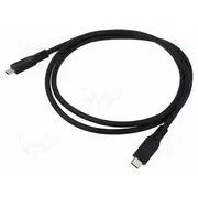 Cable Thunderbolt 3,Thunderbolt 4,Usb 3.2 1M black 4K Pvc  Goobay-74205 74205