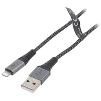 Cable Usb 2.0 Apple Lightning plug,USB A plug 2M 480Mbps  Usb-Light-Txt/2.0 49269