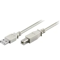 Cable Usb 2.0 A plug,USB B plug 3M grey Core Cu 480Mbps  Usb-Ab/3 50954