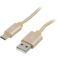 Cable Usb 2.0 A plug,USB C plug gold-plated 1.8M golden  Ccb-Musb2B-Amcm-6G Ccb-Musb2B-Amcm-6-G
