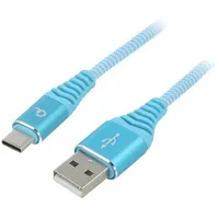 Cable Usb 2.0 A plug,USB C plug gold-plated 2M turquoise  Cc-Usb2B-Amcm-2Vw Cc-Usb2B-Amcm-2M-Vw