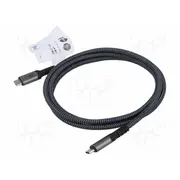 Cable Thunderbolt 3,Thunderbolt 4,Usb 4.0 1.5M black,grey  Goobay-74212 74212